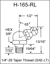 TaperThread Grease Fittings