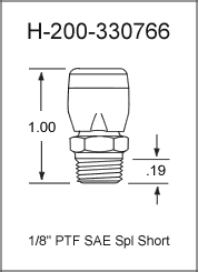 1/8" PTF Vent Zerk Fittings