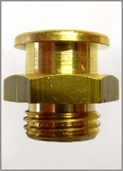 1/4"-19 BSPP BRASS BUTTON HEAD GREASE FITTING