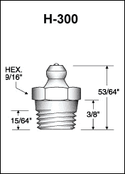 1/4" PTF Grease Fitting