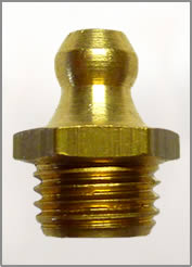 3/8"-24 UNF BRASS GREASE FITTING
