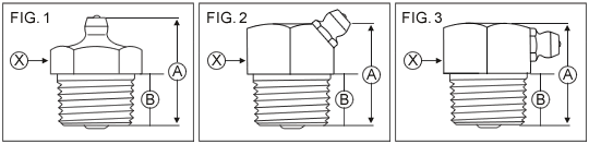 1/2" NPT STAINLESS STEEL GREASE FITTINGS