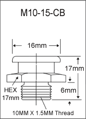 10MM X 1.5MM BUTTON HEAD GREASE FITTING