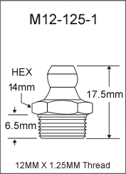 12MM X 1MM GREASE FITTING