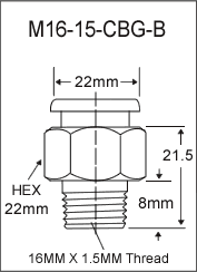 METRIC GIANT BUTTON HEAD FITTING