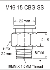 METRIC GIANT BUTTON HEAD