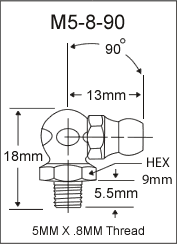 5MM GREASE FITTING