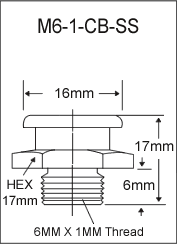 6MM X 1MM BUTTON HEAD GREASE FITTING