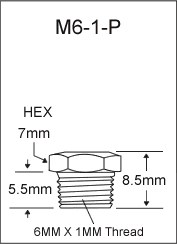 6MM X 1MM PLUG