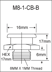 8MM X 1MM BRASS BUTTON HEAD GREASE FITTING