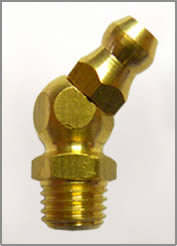 8MM X 1.25MM 45 DEGREE BRASS GREASE FITTING