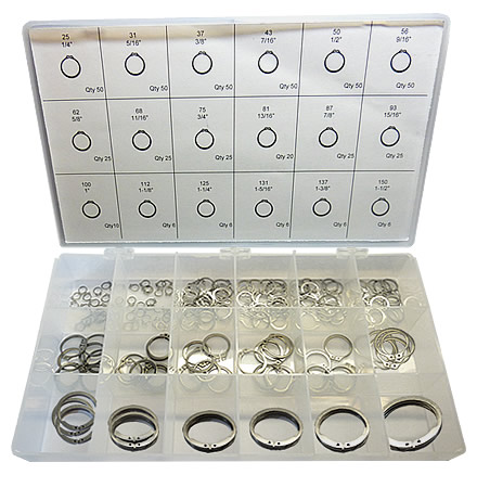 STAINLESS STEEL EXTERNAL RETAINING RING KIT