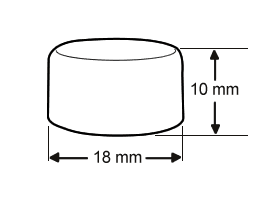 RUBBER BUTTON HEAD GREASE FITTING CAP