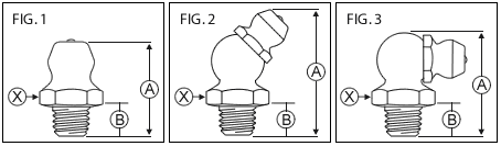 METRIC GREASE FITTINGS