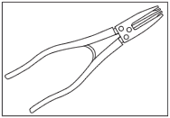 MINIATURE EXTERNAL FIXED TIP RETAINING RING PLIERS