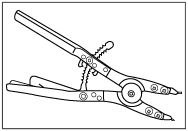 RATCHET RETAINING RIING PLIERS