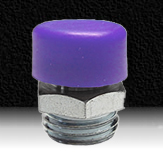 PURPLE RUBBER BUTTON HEAD GREASE FITTING CAP