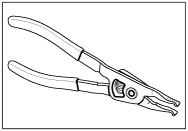 FIXED TIP LOCK RING / WIRE RING PLIERS