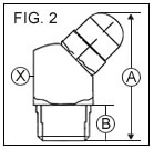 8MM 45 Degree Ball-Type Grease Nipple  drawing
