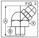 8MM 45 Degree Brass Drive-In Ball-Type Grease Nipple  drawing
