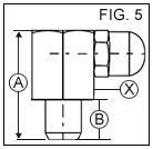 Brass 8MM 90 Degree Drive-In Ball-Type Grease Nipple  drawing