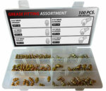 100pc Drive Type Grease Fitting Assortment