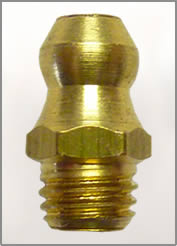 1/4"-28 UNF Brass Grease Fitting / Zerk Fitting