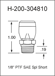 H-200-304810 air vent grease fitting drawing