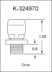 K-324970 air vent grease fitting drawing