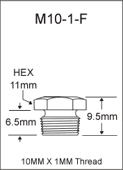 M10-1-F metric grease fitting