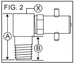 1/4" NPTF 90 Degree Pin Type Grease Fitting  drawing