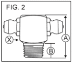 8MM X 1MM 90 Degree Double Headed Grease Fitting  drawing