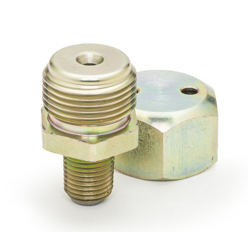 1/4" NPT vent cap fitting, cap removed
