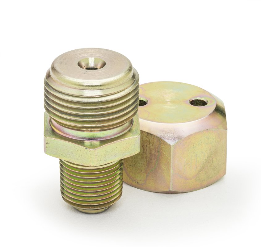3/8" NPT vent cap fitting, cap removed