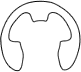 "E" External Retaining Ring/"E" External Snap Ring